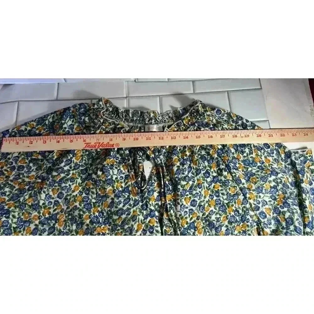 Kirundo Large Prairie Dress With Long Sleeves Floral Pattern L NWT - Picture 12 of 14